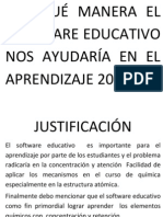 De Qué Manera El Software Educativo Nos Ayudaría en El Aprendizaje 2013