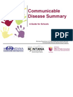 Communicable Disease Summary: A Guide For Schools