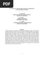 Download X-Ray of Economic Implications of Corruption in Nigerian Economy by Odinakachi SN16548814 doc pdf
