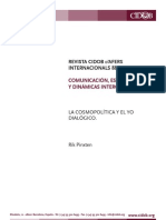 Pinxten - La Cosmopolítica y El Yo Dialógico PDF