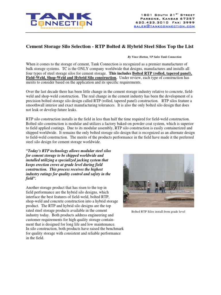 Silo | PDF | Concrete | Cement