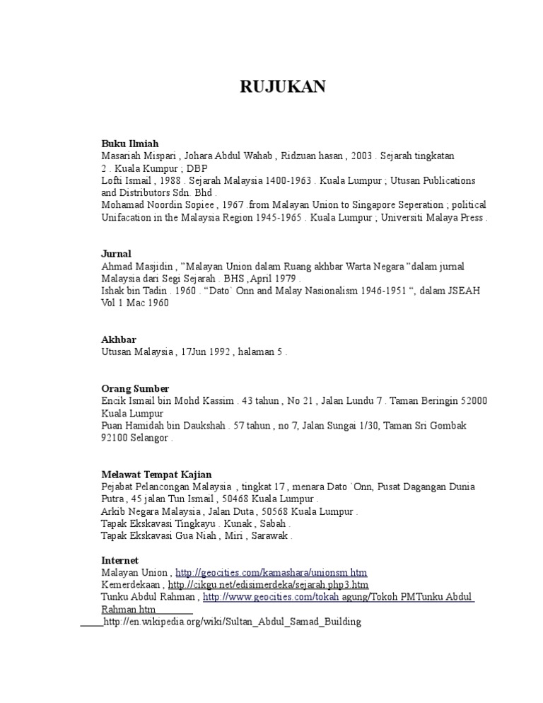 Rujukan Sej Pdf
