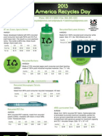 2013 America Recycles Day Merchandise 2