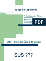 Introdução à legislação em saúde mental e o SUS