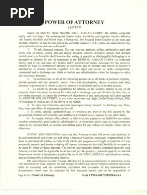 Power of Attorney