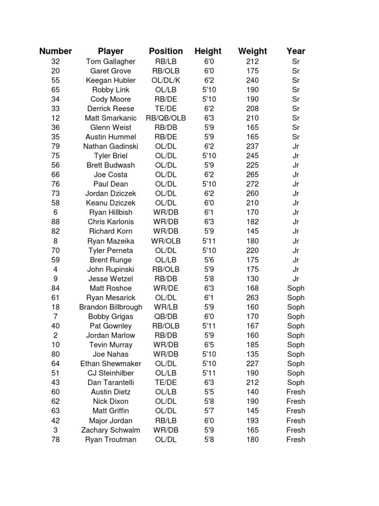 NS Varsity Roster 2013 | PDF