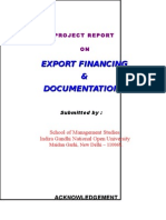 Export Financing Project 071203