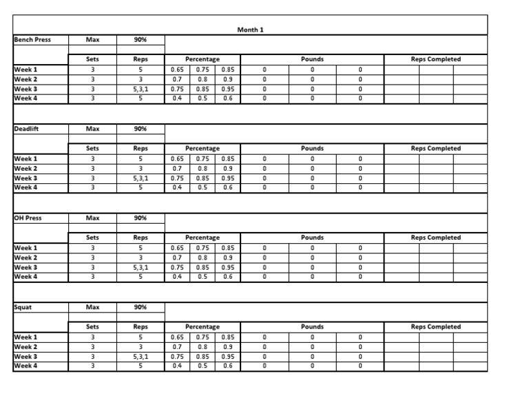 Wendler 531 Pdf : 5/3/1 2nd Edition – FVYIU