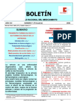 Boletin 1 2006 - Tratamiento Farmacológico y No Farmacológico de La Artrosis