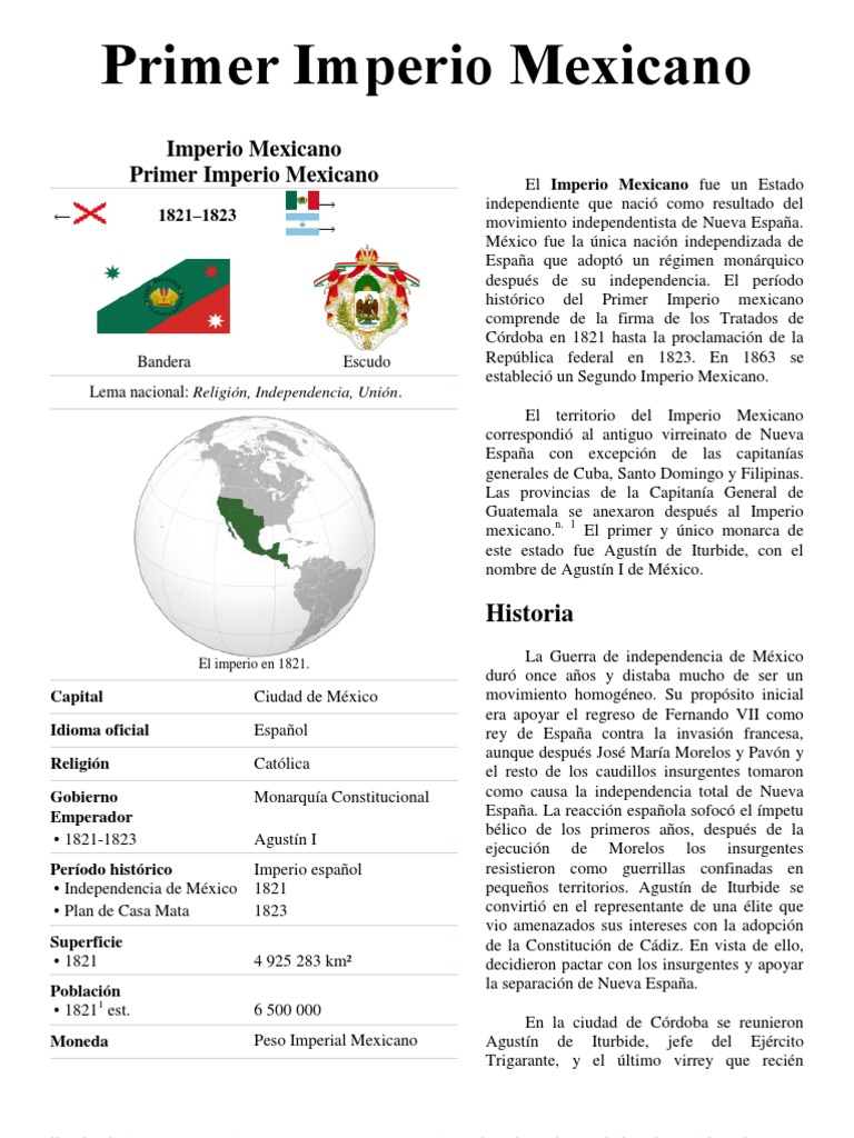 Primer Imperio Mexicano.docx Politics Government