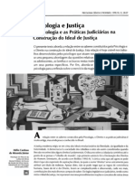 Psicologia e Justica Psicologia e as Praticas Judiciarias Na Construcao Do Ideal de Justica