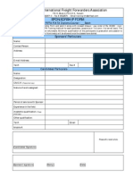 Pakistan International Freight Forwarders Association Sponsorship Form