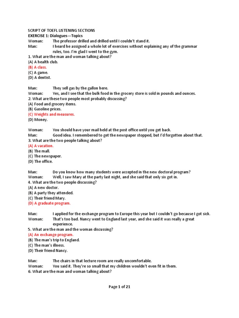 Dialogs Of Toefl 1 Student Loan Roommate