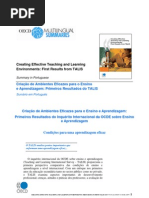 Sumário em Português TALIS ocde