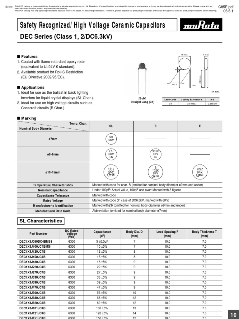 varistor 222k.6kv Capacitor