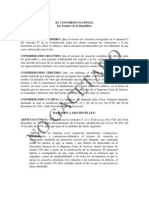 Ley No. 491-08, Del 19 de Diciembre de 2008 Que Modifica La Ley No. 3726 Del 1953 de Procedimiento de Casación