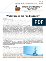 Water Use in Food Industry