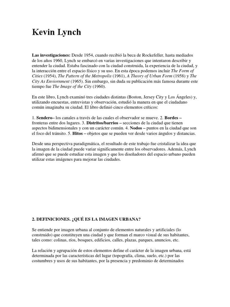 Kevin Lynch | PDF | Science | Ciencia (general)