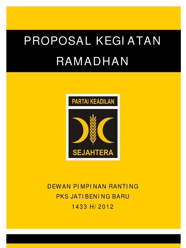Proposal Kegiatan Ramadhan 1433 H PDF