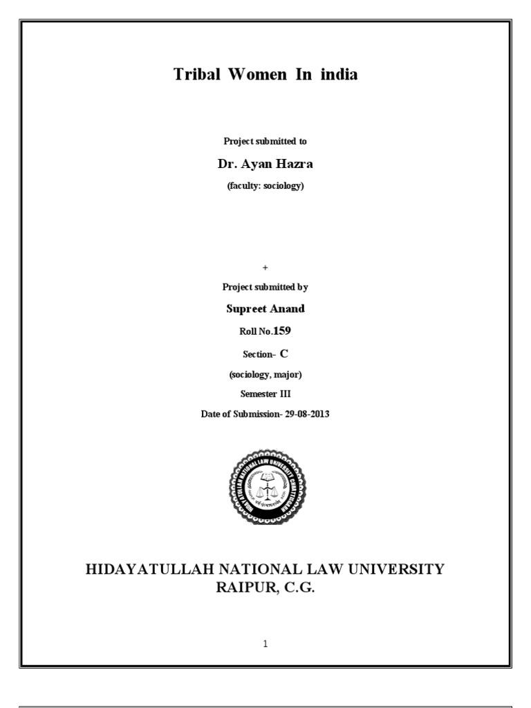 Status of Tribal Women in India | PDF | Science | Science (General)