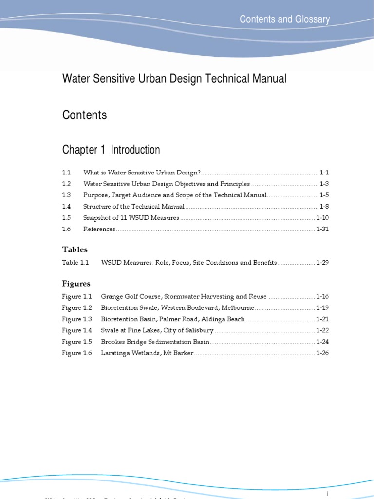 Institutionalising Water Sensitive Urban Design - Technical Manual PDF ...