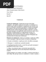 Trabalho de Português I - No.2 (Comunicação)