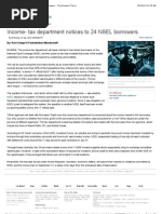 Income- Tax Department Notices to 24 NSEL Borrowers - ET 2013 09 05