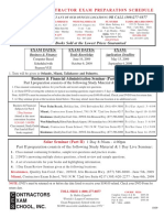 State Solar Contractor Exam Prep Schedule