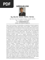 David Parra Reyes Curriculum Vitae Actual Setiembre 2013