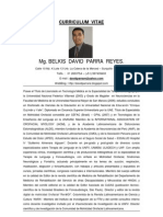 David Parra Reyes Curriculum Vitae Actual Setiembre 2013