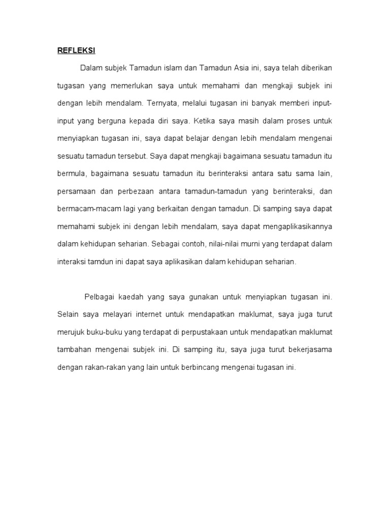 Refleksi Kendiri