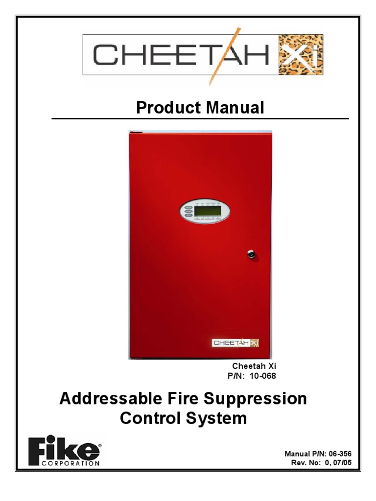 Fike Cheetah Xi 50 Manual