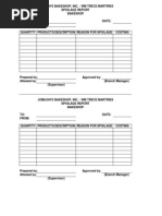 Breakage Report Form | PDF