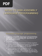 8086 Assembly Language Programming I