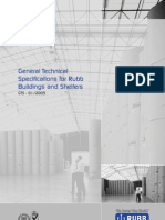 General Technical Specifications For Rubb Buildings and Shelters