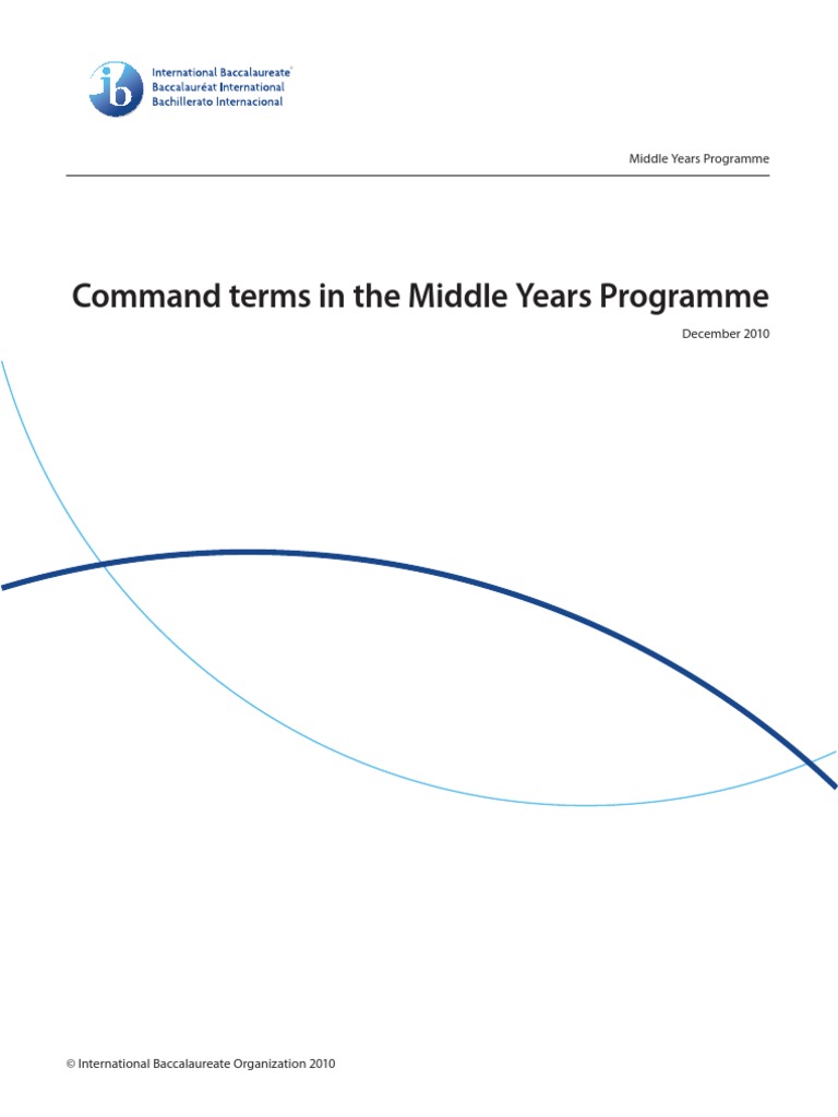 IB MATHEMATICS Command Terms PDF Learning Scientific Method