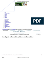 La Psicología de La Personalidad Como Disciplina PDF