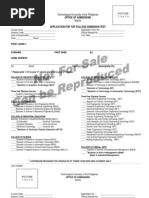 USTET Application Instructions 2026 | PDF