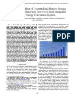 Studying the Effect of Decentralized Battery Storage to Smooth the Generated Power of a Grid Integrated Wind Energy Conversion System.