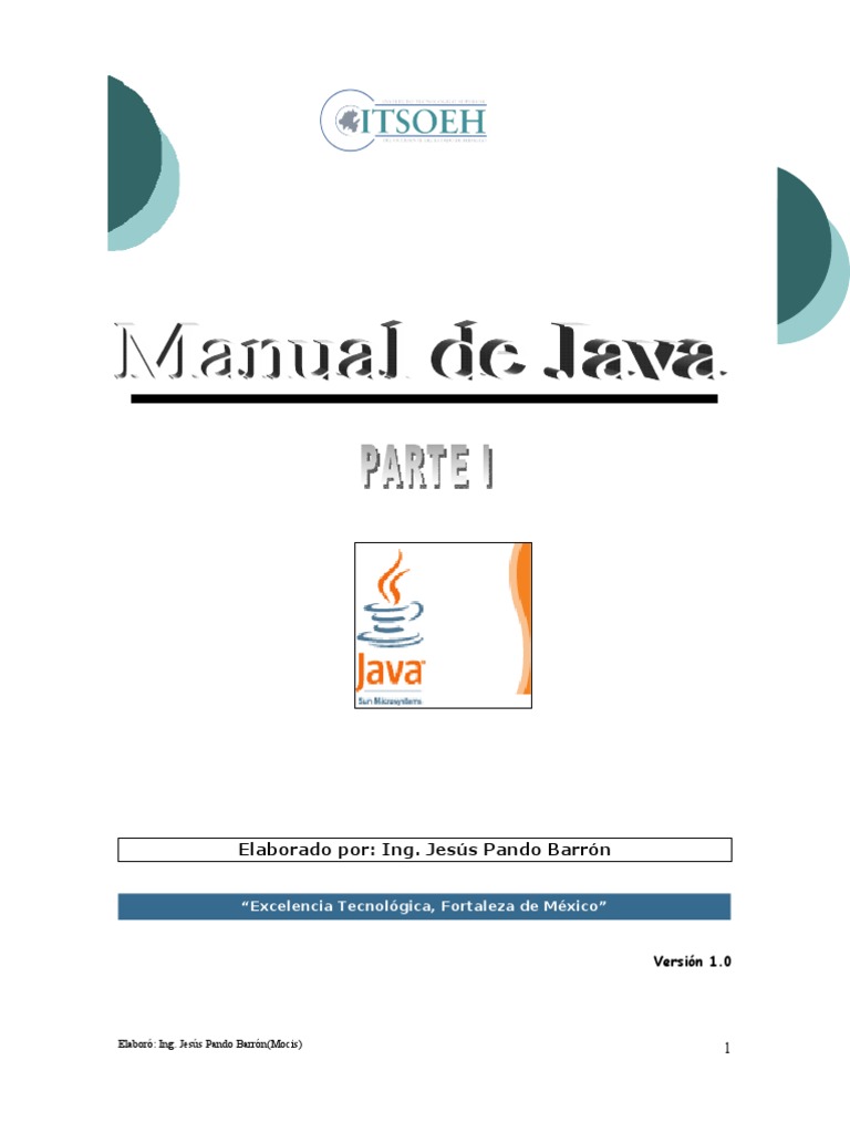ManualJavaVersion1 0 | PDF | Arte | Informática