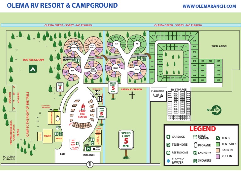 Olema Camp Map-Web  PDF  Leisure