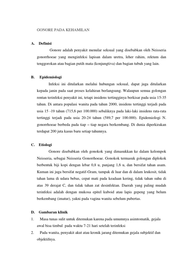 Gonore Dan Sifilis Pada Kehamilan PDF