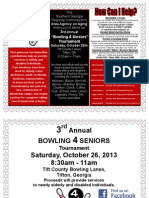 Bowling For Seniors Flyer 2013 Updated 9-2013
