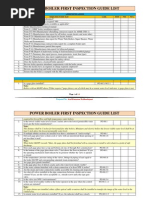 KS1-Power Boiler First Inspection Guide List