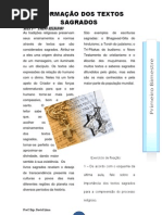 A FORMAÇÃO DOS TEXTOS SAGRADOS