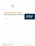 Thomson Reuters Extel Survey 2009 Highlights Excellence in Ir