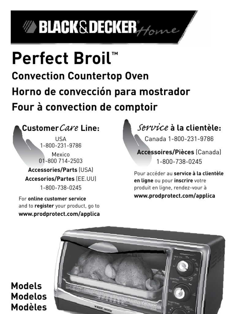 Black N Decker CTO4500S Countertop Convection Oven Manual PDF Oven