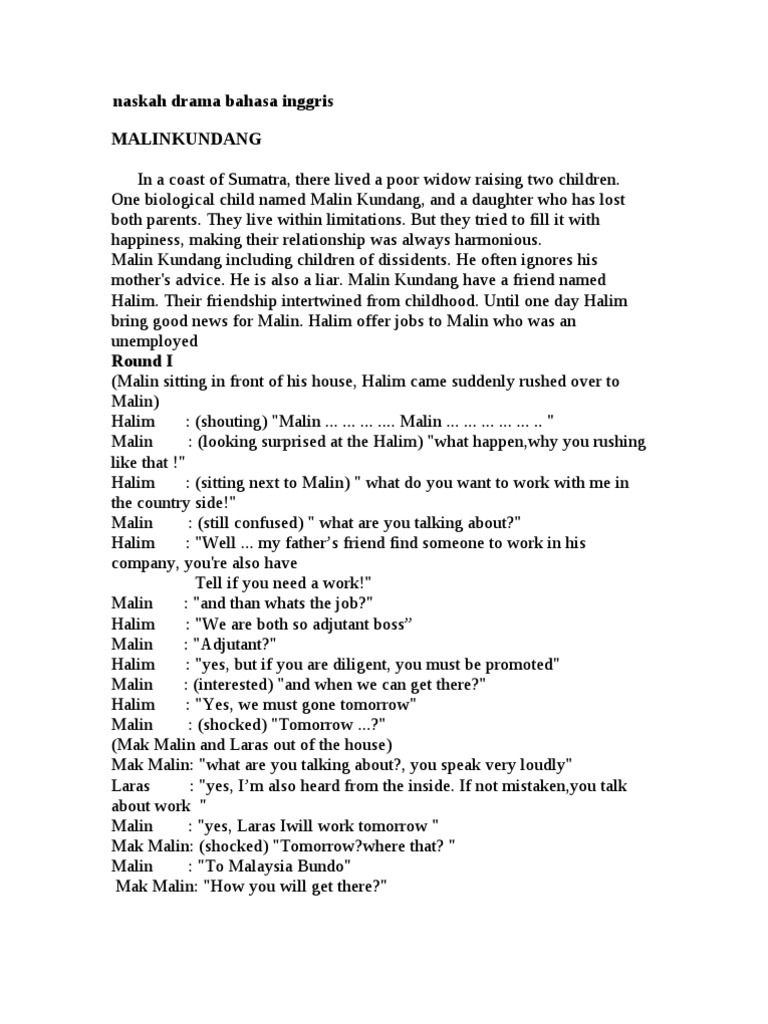 Naskah Drama Bahasa Inggris Science Philosophical Science