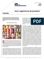  La Liste Negative Algerienne de Produits Revisee