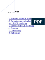 1 Structure of DSGE Models 2 Advantages and Disadvantages of DSGE Modeling 3 Schools of DSGE Modeling 4 Example 5 Controversy 6 References